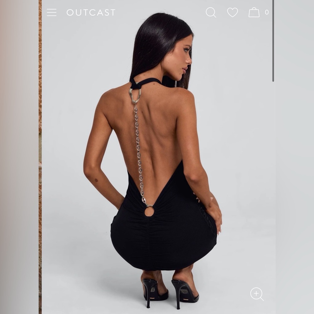 Outcast Shanti Mini Dress Black - Picture 2 of 2